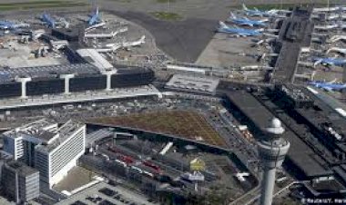 Gezginler, Schiphol Havalimanı'nda kalabalıkları çekiyor: görüntülerle dolu kitleleri gösteriyor