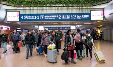 Çin'in Bahar Festivali seyahati sırasında beklenen 407m demiryolu gezileri