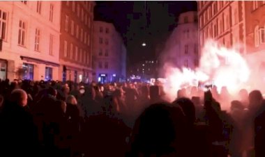 Avrupa da Yasaklara ve Aşıya İsyana Kopenhag da Kazan Kaldırdı