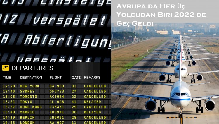 Avrupa da Her Üç Yolcudan Biri 2022 de Geç Geldi